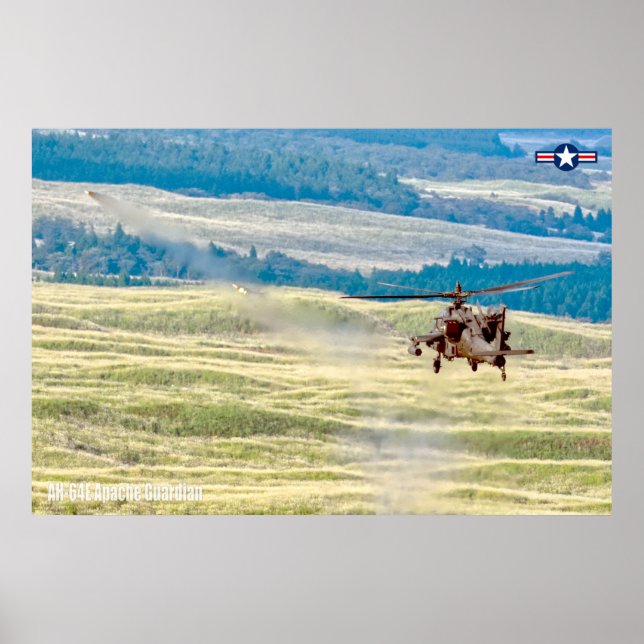 AH-64E APACHE GUARDIAN POSTER (Framsidan)