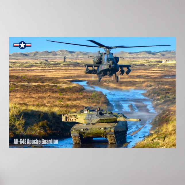 AH-64E APACHE GUARDIAN POSTER (Framsidan)