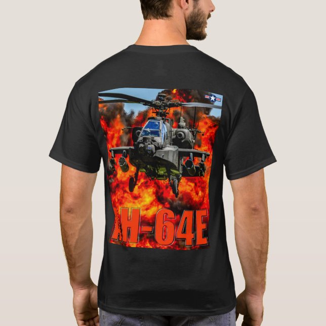AH-64E APACHE GUARDIAN T SHIRT (Baksida)