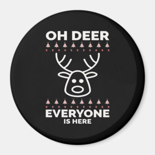 Åh Älg Alla är Här Modern Stil Magnet