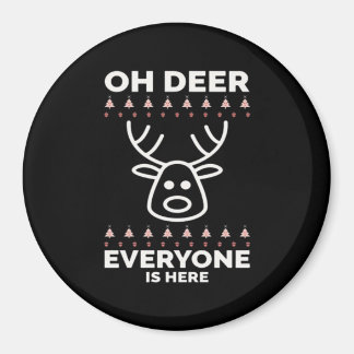 Åh Älg Alla är Här Modern Stil Magnet