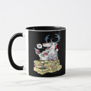 Åh Älg Berusad Ren Firar Jul Fest Mugg