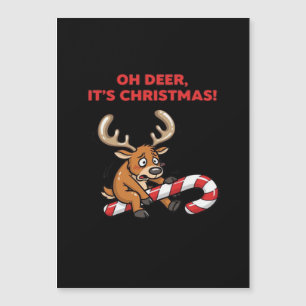 Åh Älg Det är Jul Stressad Ren med Gott