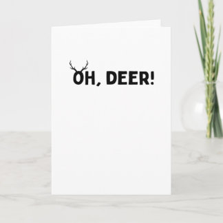 Åh Älg Enkel Estetisk Vikad Greeting Card Kort
