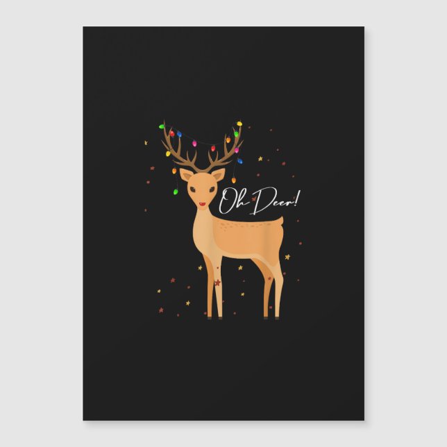 Åh Älg Julbelysning Pajama Söt Ren Julfirande (Framsida)