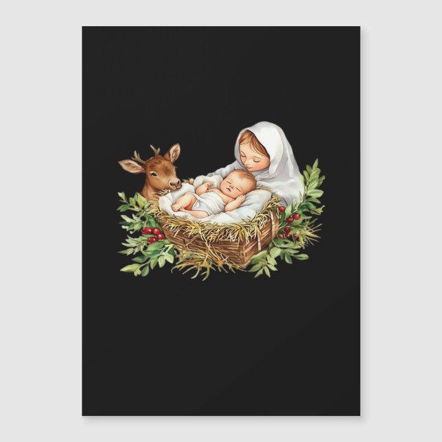 Åh Älg Maria Julkrubba Julen Jesus   (Framsida)