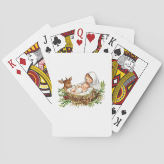 Åh Älg Maria Julkrubba Julen Jesus   Casinokort