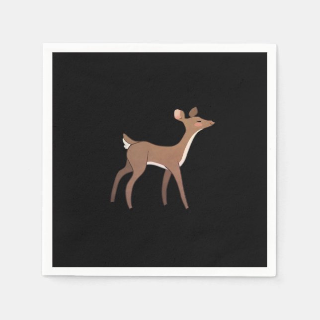 Åh Älg Me Whimsical Kreativ Design  Pappersservett (Framsidan)