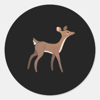 Åh Älg Mig Whimsical Kreativ Design Runt Klistermärke