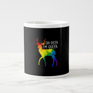Åh Älg Queer HBTQ Pride Firande Månad Jumbo Mugg