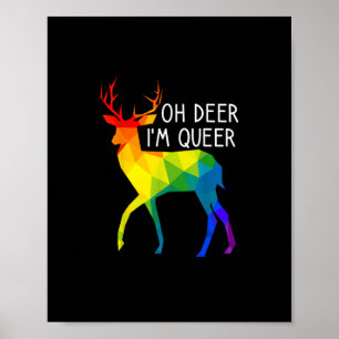 Åh Älg Queer HBTQ Pride Firande Månad Poster