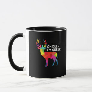 Åh Älg Queer Roligt Skämt HBTQ Stolthet Design Mugg