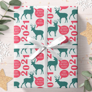Åh Älg Ren Jul Rolig Julglädje Presentpapper