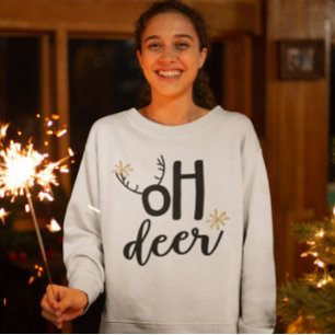 Åh Älg Renhorn Rolig Jul T Shirt