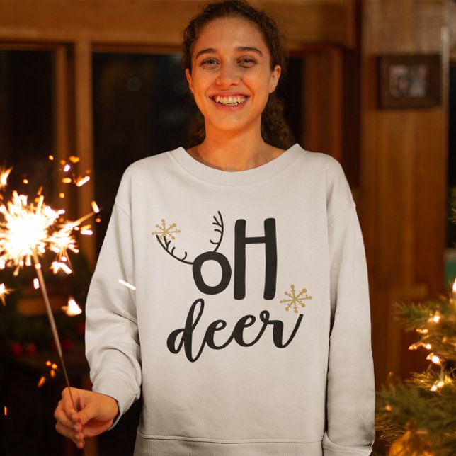 Åh Älg Renhorn Rolig Jul T Shirt (Skapare uppladdad)