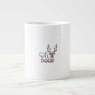 Åh Älg Retro Klassisk Design Jumbo Mugg
