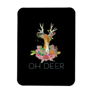 Åh Älg Söt Färgrik Älg Minimalistisk Design Magnet