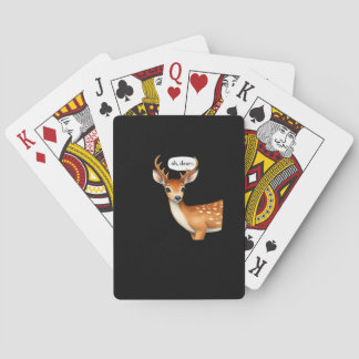 Åh Älg Söt Punsam Älg Citat Whimsical Casinokort