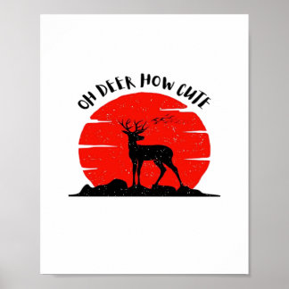 Åh Älg Söt Stil Poster