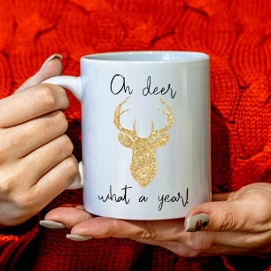 Åh Älg, Vilket År! Rolig Julfirande Kaffemugg