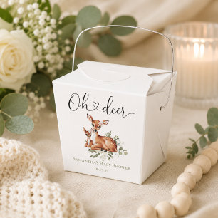Åh älskling akvarell blomster baby shower presentaskar