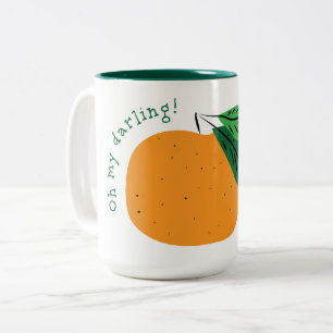 Åh, älskling Clementine! Två-tonkaffe Mugg