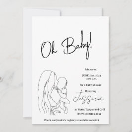 "Åh Baby!" 2024, inbjudan till babydusch