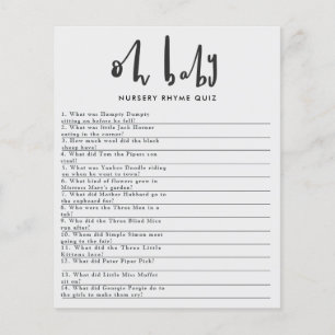 Åh baby, babydusch party-match flygblad
