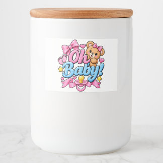 Åh Baby! Bebisens firande design Mat Etiketter