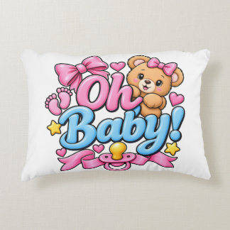 Åh Baby! Bebisens firande design Prydnadskudde