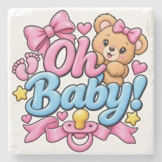Åh Baby! Bebisens firande design Stenunderlägg