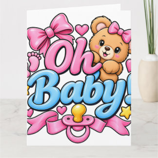 Åh Baby! Bebisens firande design Tack Kort