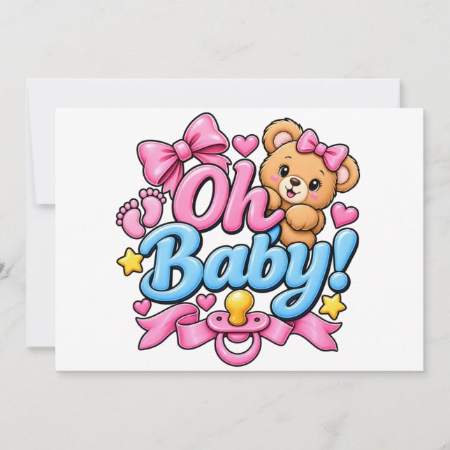 Åh Baby! Bebisens Showerfirande Design (Framsida)