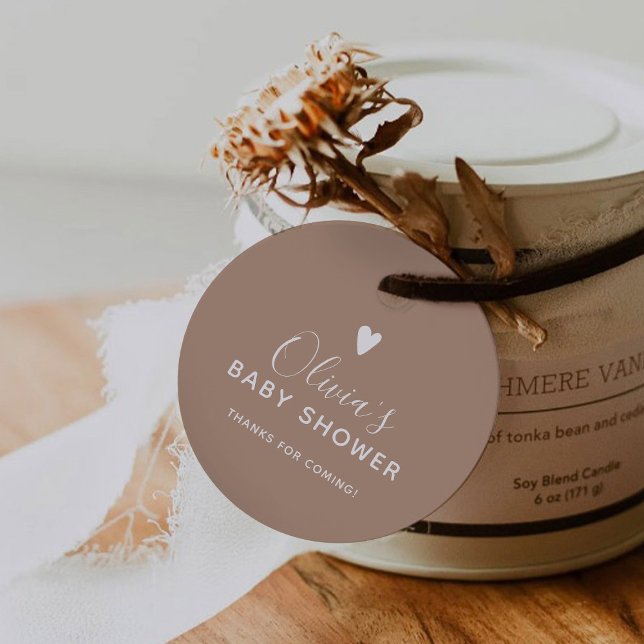 Åh Baby Beige Tack Gåvor Etiketter (Skapare uppladdad)