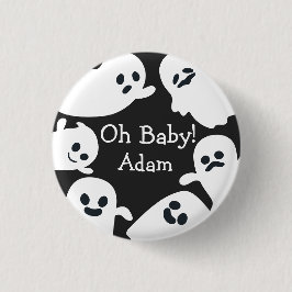Åh Baby! Black & White Halloween Fall Baby Shower Knapp