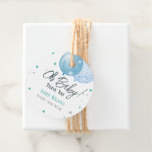 Åh Baby blue Balloons Boy Baby Shower