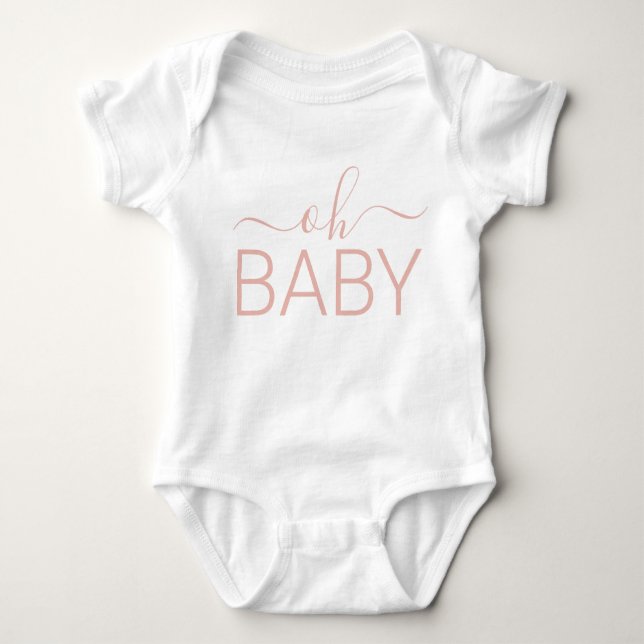 Åh Baby Bodykostym, babykläder, babydräkt T Shirt (Framsida)