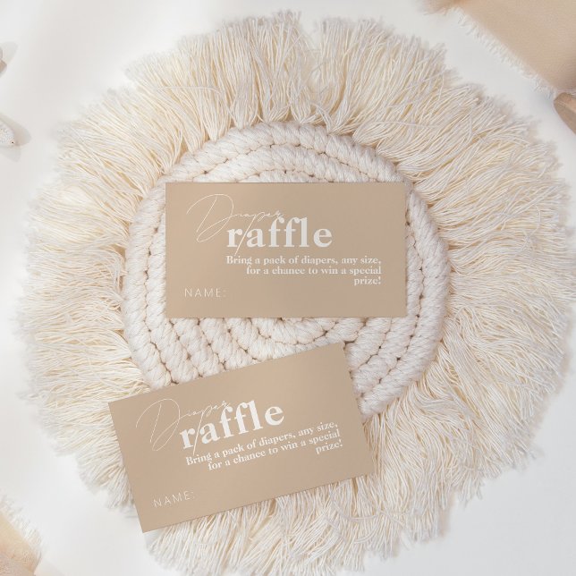 Åh Baby Boho Modern Simple Baby Shower-bladet Tilläggskort (Skapare uppladdad)