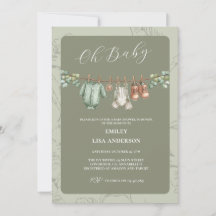 Åh Baby Botanisk Salvia Baby Shower