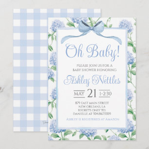 Åh Baby! Boy Baby Shower Inbjudningar