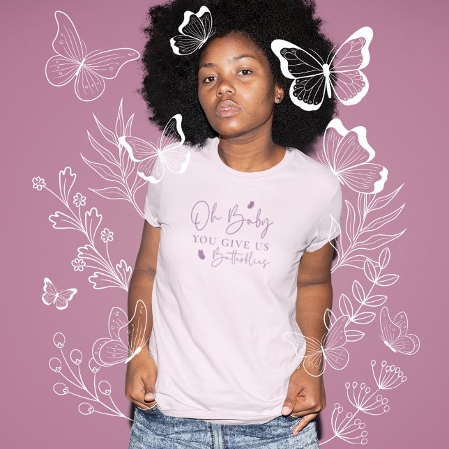 Åh Baby, du Ge USA Butterflies Familj T Shirt (Skapare uppladdad)