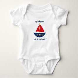 Åh Baby, du seglar i mitt hjärta Sailboat T-Shirt