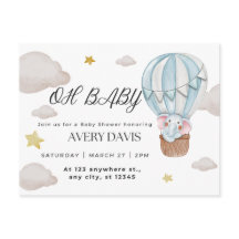 åh baby, elefant, blått