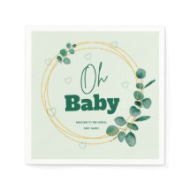 Åh Baby Eukalyptusblad Baby Shower