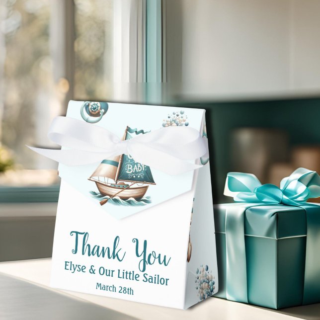 Åh, Baby Gift Bag Favor Boxes Presentaskar ("Oh, Baby" Baby Shower Thank You Gift Bag)