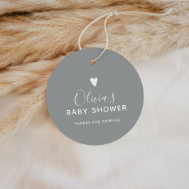 Åh Baby Grått Tack Gåvor Etiketter