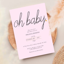 Åh Baby Guld Kärlek Hjärt Baby Shower / Sprinkle