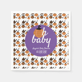 Åh Baby Halloween Konfetti Pumpa Barnkalas Pappersservett