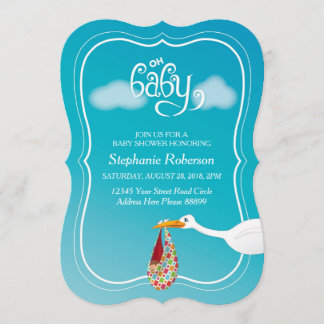 Åh Baby! Inbjudan till Stork Baby Shower