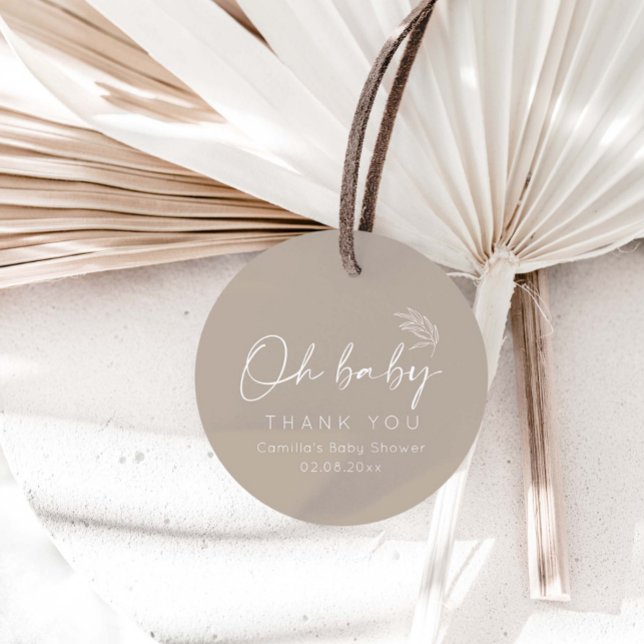 Åh Baby, könsneutrala moderna babyskor Gåvor Etiketter (Skapare uppladdad)